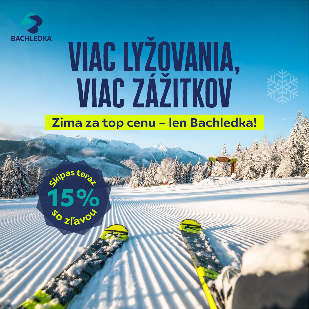 Nakúpte skipasy TATRY SUPER SKI na e-shope BACHLEDKA už od 8.10.2025 a ušetrite až 15 %